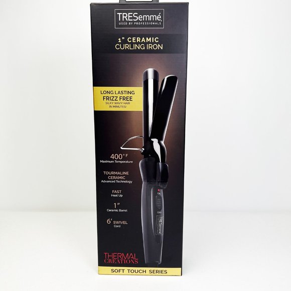 TRESemmé 1” Ceramic Hair Curling Iron Professional Soft Touch Series BRAND NEW - Picture 6 of 11